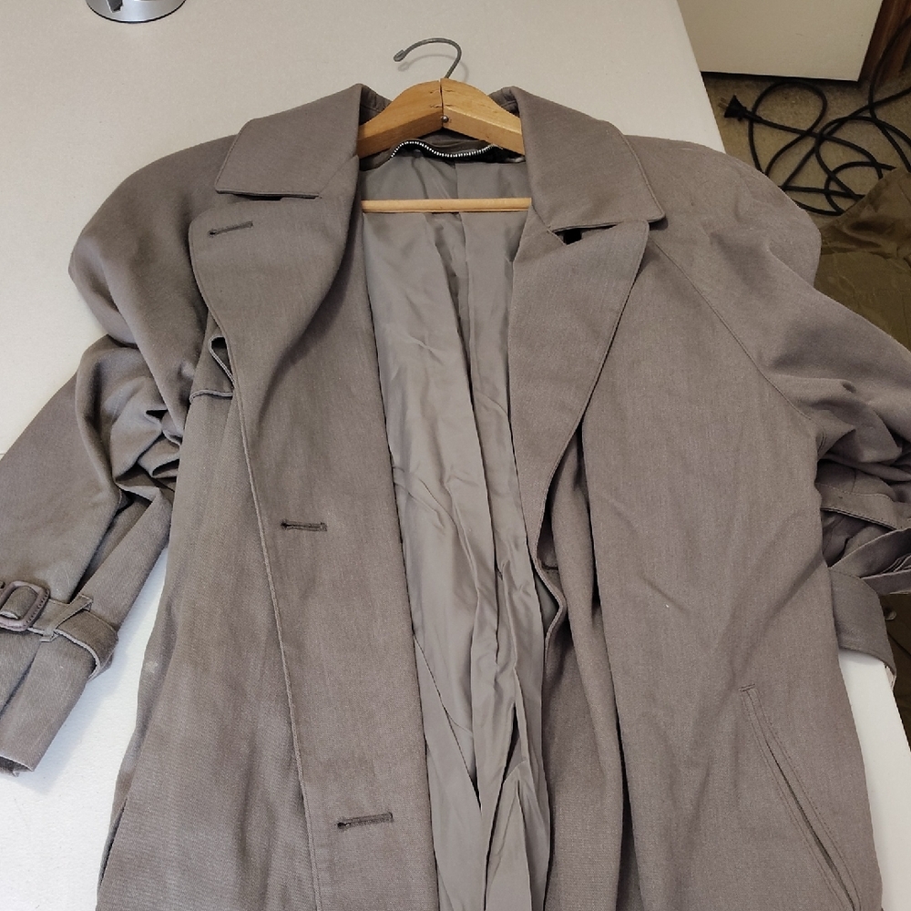 London Fog Taupe Trench Coat